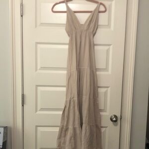 Elegant Beige Maxi Dress
